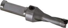 Kennametal - 1.6" Max Drill Depth, 2.5xD, 15.9mm Diam, Indexable Insert Drill - 2 Inserts, 3/4" Shank Diam, Straight Shank - Exact Tool & Supply