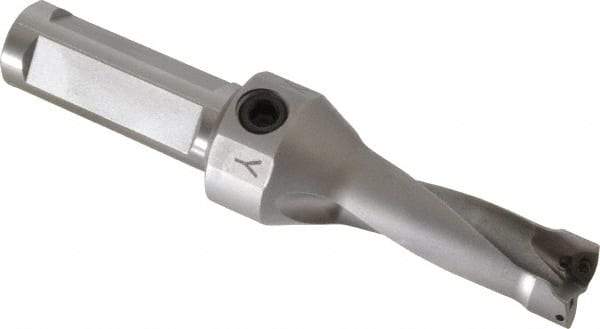 Kennametal - 44.7mm Max Drill Depth, 2.5xD, 17.8mm Diam, Indexable Insert Drill - 2 Inserts, 3/4" Shank Diam, Straight Shank - Exact Tool & Supply
