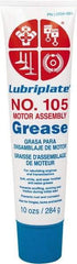 Lubriplate - 10 oz Tube Zinc Oxide General Purpose Grease - White, 150°F Max Temp, NLGIG 0, - Exact Tool & Supply