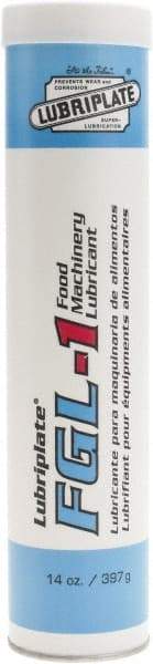 Lubriplate - 14.5 oz Cartridge Aluminum General Purpose Grease - Food Grade, 360°F Max Temp, NLGIG 1, - Exact Tool & Supply