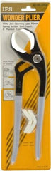 Value Collection - 12" OAL, 2-1/4" Jaw Length x 3-3/4" Jaw Width, 8 Position Tongue & Groove Pliers - Soft Curved Jaws, Standard Head - Exact Tool & Supply