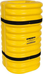 Eagle - 24" Wide x 24" Deep x 42" High, High Density Polyethylene Column Protector - Fits 12" Columns, Yellow - Exact Tool & Supply