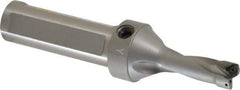 Kennametal - 1.6" Max Drill Depth, 2.5xD, 15.9mm Diam, Indexable Insert Drill - 2 Inserts, 1" Shank Diam, Straight Shank - Exact Tool & Supply