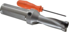 Kennametal - 2.6" Max Drill Depth, 2.5xD, 26.2mm Diam, Indexable Insert Drill - 2 Inserts, 1-1/4" Shank Diam, Straight Shank - Exact Tool & Supply