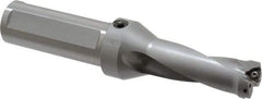 Kennametal - 2.65" Max Drill Depth, 2.5xD, 27mm Diam, Indexable Insert Drill - 2 Inserts, 1-1/4" Shank Diam, Straight Shank - Exact Tool & Supply