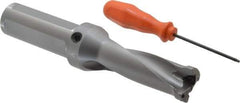 Kennametal - 76.2mm Max Drill Depth, 2.5xD, 30.2mm Diam, Indexable Insert Drill - 2 Inserts, 1-1/4" Shank Diam, Straight Shank - Exact Tool & Supply