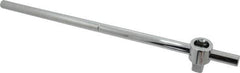 Proto - 3/4" Drive Socket Sliding T-Handle - 20" OAL, Chrome Finish - Exact Tool & Supply