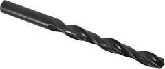 Interstate - 10mm 118° High Speed Steel Jobber Drill - Oxide Finish, Right Hand Cut, Spiral Flute, Straight Shank, 5-1/8" OAL, Standard Point - Exact Tool & Supply