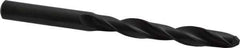Interstate - 10.6mm 118° High Speed Steel Jobber Drill - Oxide Finish, Right Hand Cut, Spiral Flute, Straight Shank, 137mm OAL, Standard Point - Exact Tool & Supply