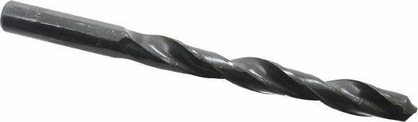 Interstate - 11.1mm 118° High Speed Steel Jobber Drill - Oxide Finish, Right Hand Cut, Spiral Flute, Straight Shank, 140mm OAL, Standard Point - Exact Tool & Supply
