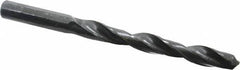 Interstate - 11.1mm 118° High Speed Steel Jobber Drill - Oxide Finish, Right Hand Cut, Spiral Flute, Straight Shank, 140mm OAL, Standard Point - Exact Tool & Supply