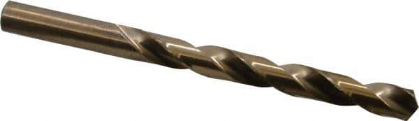 Interstate - 11.2mm 118° High Speed Steel Jobber Drill - Oxide Finish, Right Hand Cut, Spiral Flute, Straight Shank, 5-5/8" OAL, Standard Point - Exact Tool & Supply