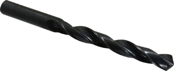Interstate - 11.5mm 118° High Speed Steel Jobber Drill - Oxide Finish, Right Hand Cut, Spiral Flute, Straight Shank, 5-5/8" OAL, Standard Point - Exact Tool & Supply