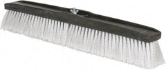 PRO-SOURCE - 24" General Purpose Polypropylene Push Broom - 3" Bristle Length, Plastic Block, Bolt-On Handle Connection, Handle Sold Separately - Exact Tool & Supply