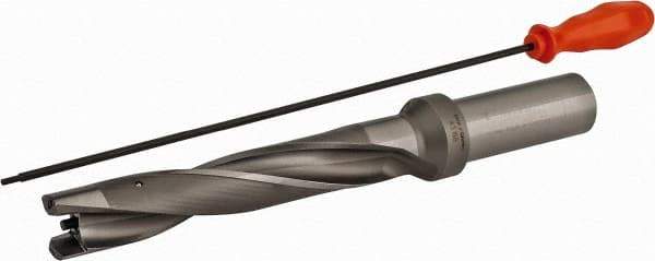 Kennametal - 30.16 to 30.66mm Diam, 5xD, 160mm Max Depth, 1-1/4" Shank Diam, 197.49mm Flute, 298.45mm OAL, Replaceable Tip Drill - KSEM1188 Insert, 8 Seat Size, Series KSEM - Exact Tool & Supply