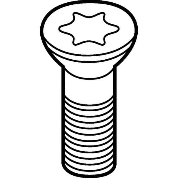 Kennametal - Torx Plus Cap Screw for Indexable Grooving - For Use with Clamps or Inserts - Exact Tool & Supply