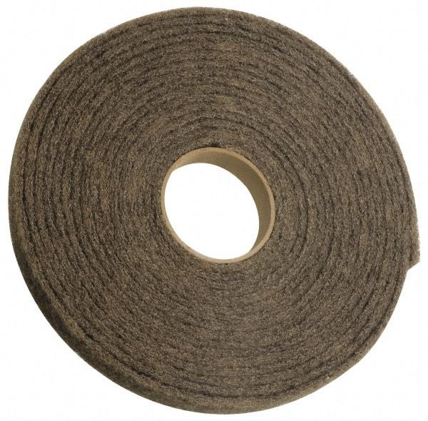 3M - 30' Long x 6" Wide Nonwoven Roll - Very Fine Grade, Gray, Silicon Carbide - Exact Tool & Supply