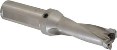 Kennametal - 3.45" Max Drill Depth, 2.5xD, 34.9mm Diam, Indexable Insert Drill - 2 Inserts, 1-1/2" Shank Diam, Straight Shank - Exact Tool & Supply