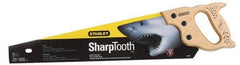Stanley - 26" Steel Blade Handsaw - Wood Handle - Exact Tool & Supply