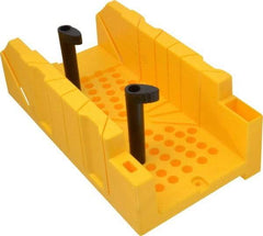 Stanley - 22.5°, 45°, 60°, 90° Back/Panel Saw Miter Box Only - 4-1/4" Box Width x 12" Box Length - Exact Tool & Supply
