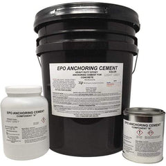 Made in USA - 640 oz Pail Two Part Epoxy - 1440 min Working Time, 15,000 psi Shear Strength - Exact Tool & Supply