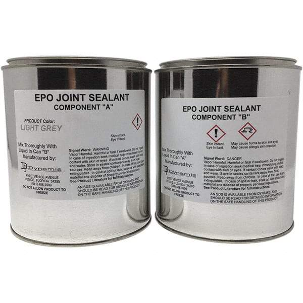 Made in USA - 1 Gal Concrete Repair/Resurfacing - Light Gray, 19 25 Sq Ft Coverage, Epoxy Resin - Exact Tool & Supply