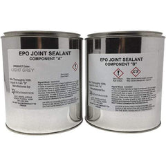 Made in USA - 1 Gal Concrete Repair/Resurfacing - Light Gray, 19 25 Sq Ft Coverage, Epoxy Resin - Exact Tool & Supply