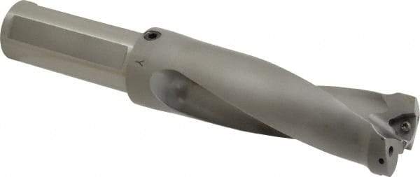 Kennametal - 4.7" Max Drill Depth, 2.5xD, 47.6mm Diam, Indexable Insert Drill - 2 Inserts, 1-1/2" Shank Diam, Straight Shank - Exact Tool & Supply