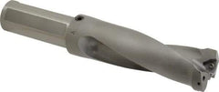 Kennametal - 4.7" Max Drill Depth, 2.5xD, 47.6mm Diam, Indexable Insert Drill - 2 Inserts, 1-1/2" Shank Diam, Straight Shank - Exact Tool & Supply