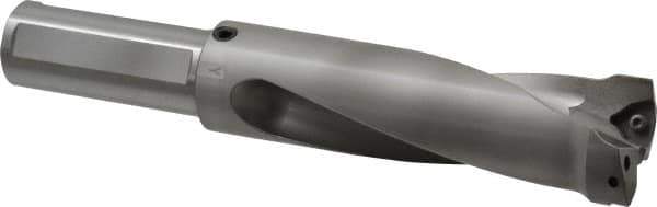 Kennametal - 5.35" Max Drill Depth, 2.5xD, 54mm Diam, Indexable Insert Drill - 2 Inserts, 1-1/2" Shank Diam, Straight Shank - Exact Tool & Supply