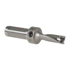 Kennametal - 1-19/32" Max Drill Depth, 3xD, 0.5311" Diam, Indexable Insert Drill - 2 Inserts, 3/4" Shank Diam, Flange Shank - Exact Tool & Supply