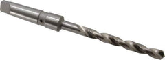 Value Collection - 17/32", 3MT 118° Point Cobalt Taper Shank Drill Bit - Bright Finish, 5-1/8" Flute Length, 9-3/4" OAL, Spiral Flute, Through Coolant - Exact Tool & Supply