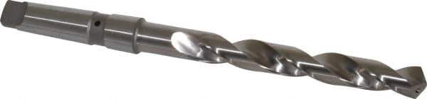 Value Collection - 25/32", 3MT 118° Point Cobalt Taper Shank Drill Bit - Bright Finish, 6-3/8" Flute Length, 11" OAL, Spiral Flute, Through Coolant - Exact Tool & Supply