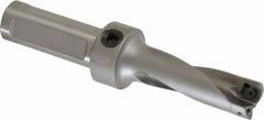 Kennametal - 2.06" Max Drill Depth, 3xD, 0.6882" Diam, Indexable Insert Drill - 2 Inserts, 3/4" Shank Diam, Flange Shank - Exact Tool & Supply