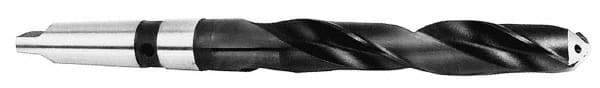 Value Collection - 3/4", 3MT 118° Point Cobalt Taper Shank Drill Bit - Bright Finish, 6-1/4" Flute Length, 10-7/8" OAL, Spiral Flute, Through Coolant - Exact Tool & Supply