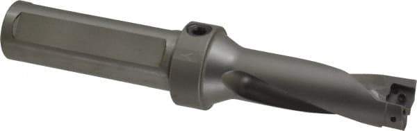 Kennametal - 2.63" Max Drill Depth, 3xD, 0.8752" Diam, Indexable Insert Drill - 2 Inserts, 1" Shank Diam, Flange Shank - Exact Tool & Supply