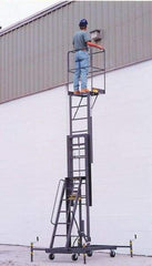 Ballymore - 300 Lb Capacity One Person Lift - 180" Lift Height, Battery Operated - Exact Tool & Supply