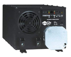 Tripp-Lite - Hardwire Connection, 24 VDC Input, 120 VAC Output, 112 Amp Input Rating, 4,800 Peak Wattage, Surface Mount Power Inverter - 8-1/2" Wide x 16-1/4" Deep x 7-1/4" High, 2,400 Watt Continuous Output Power, Fan Cooled - Exact Tool & Supply