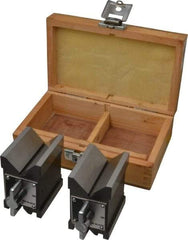 Value Collection - 4.76 to 2-3/4" Capacity, 90° Angle, Steel V-Block - 3-3/16" Long x 2-3/8" Wide x 3-3/4" High, Sold as Matched Pair - Exact Tool & Supply