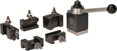 Aloris - Series BXA Tool Post Holder & Set for 10 to 15" Lathe Swing - 6 Piece, Includes Style 1 Holder, Style 10 Holder, Style 104 Holder, Style 2 Holder, Style 7 Holder, Tool Post - Exact Tool & Supply