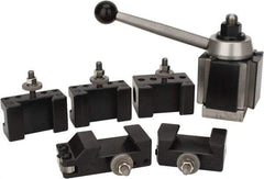Aloris - Series CXA Tool Post Holder & Set for 13 to 18" Lathe Swing - 6 Piece, Includes Style 1 Holder, Style 10 Holder, Style 104 Holder, Style 2 Holder, Style 7 Holder, Tool Post - Exact Tool & Supply
