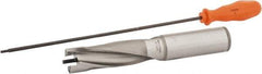Kennametal - 30.16 to 30.66mm Diam, 3xD, 90.49mm Max Depth, 1-1/4" Shank Diam, 4.72" Flute, 8.13" OAL, Replaceable Tip Drill - KSEM1188 Insert, 8 Seat Size, Series KSEM - Exact Tool & Supply