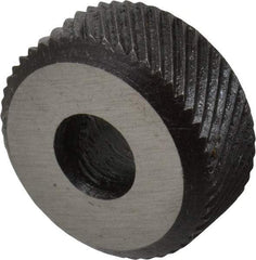 Value Collection - 1/4 Inch Face Width, 3/4 Inch Diameter, High Speed Steel Knurl Wheel Set - 1/4 Inch Hole Diameter, Beveled Face Knurl, Left and Right Hand Diagonal Pattern, Form - Exact Tool & Supply