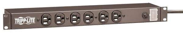 Tripp-Lite - 14 Outlets, 120 Volts, 15 Amps, 15' Cord, Power Outlet Strip - Rack Mount, 5-15P NEMA Configuration, 17-1/2" Strip, UL1449 3rd Edition - Exact Tool & Supply