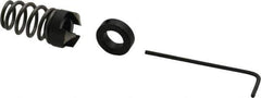 Burr-Bit - 5/16" Tap Compatibility, 11/64" Collar Thickness, 1-1/4" Relaxed Length, 3 Tap Flutes, Deburring Tap Attachment - 9/16" Outside Diam, 120° Included Angle, High Speed Steel - Exact Tool & Supply