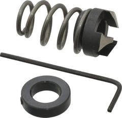 Burr-Bit - 3/8" Tap Compatibility, 11/64" Collar Thickness, 3 Tap Flutes, Deburring Tap Attachment - 21/32" Outside Diam, 120° Included Angle, High Speed Steel - Exact Tool & Supply