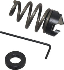 Burr-Bit - 1/2" Tap Compatibility, 11/64" Collar Thickness, 1" Compressed Length, 3 Tap Flutes, Deburring Tap Attachment - 13/16" Outside Diam, 120° Included Angle, High Speed Steel - Exact Tool & Supply