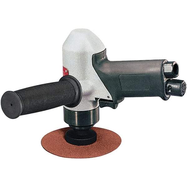 Dynabrade - 4-1/2 to 5" Disc, 8,000 RPM, Pneumatic Handheld Disc Sander - 30 CFM, 1/4 NPT Inlet, 0.7 hp, 90 psi - Exact Tool & Supply