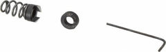Burr-Bit - M6 Tap Compatibility, 4.3mm Collar Thickness, 26.9mm Relaxed Length, 19mm Compressed Length, 2 Tap Flutes, Deburring Tap Attachment - 120° Included Angle, High Speed Steel - Exact Tool & Supply