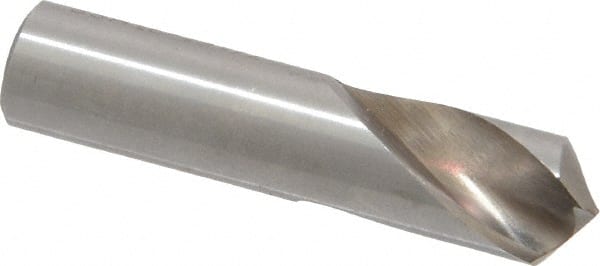 Interstate - 7/16" Body Diam, 118°, 2" OAL, High Speed Steel Spotting Drill - Exact Tool & Supply
